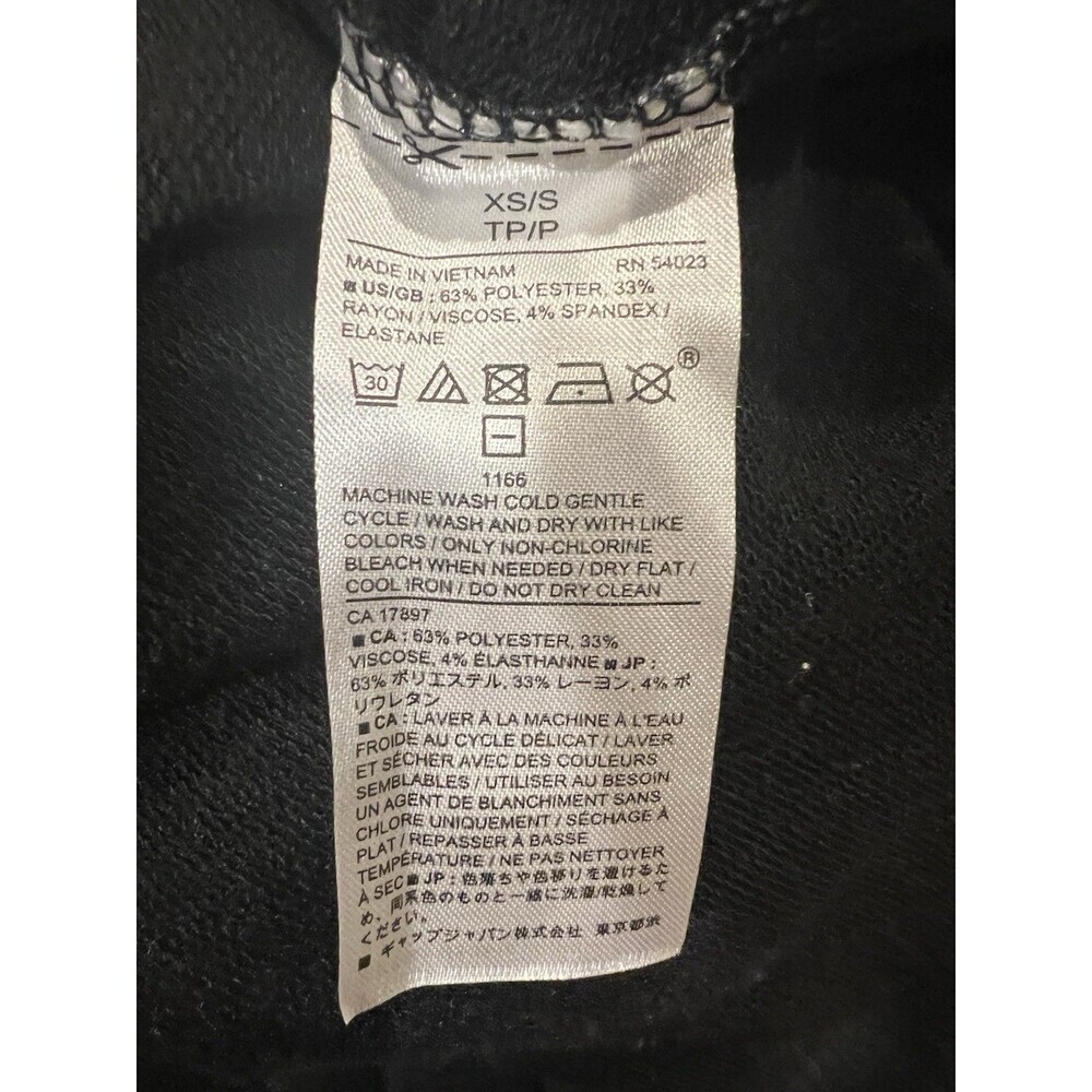 Banana Republic Black Kimono Sleeve Open Sweater Cardigan Small/XS - Picture 6 of 6